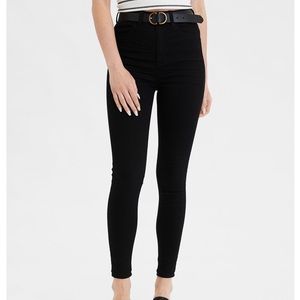 American eagle black high waisted jeggings